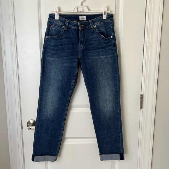 Hudson Jeans Bacara Crop Straight Cuffed Jeans - Picture 7 of 8